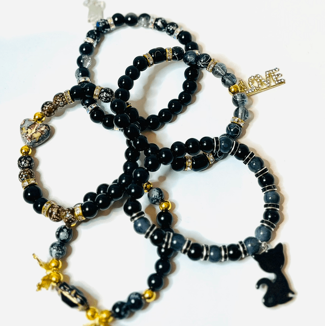 Black Dynasty – Luxe Armbandenset in Zwart & Goud