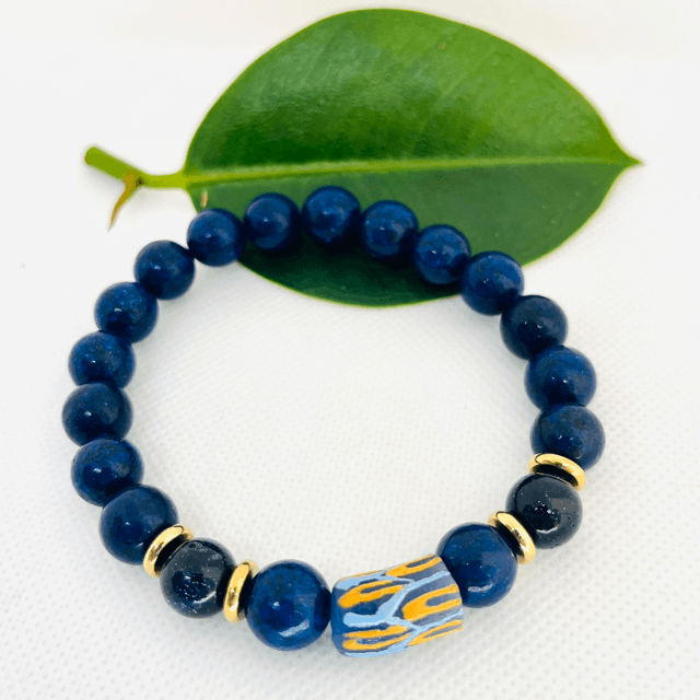 Royal Roots – Blauw Culturele Armband 