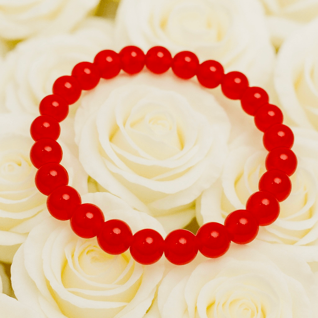 Ruby Grace Armband – Dieprode Kralenarmband | Tijdloos & Handgemaakt