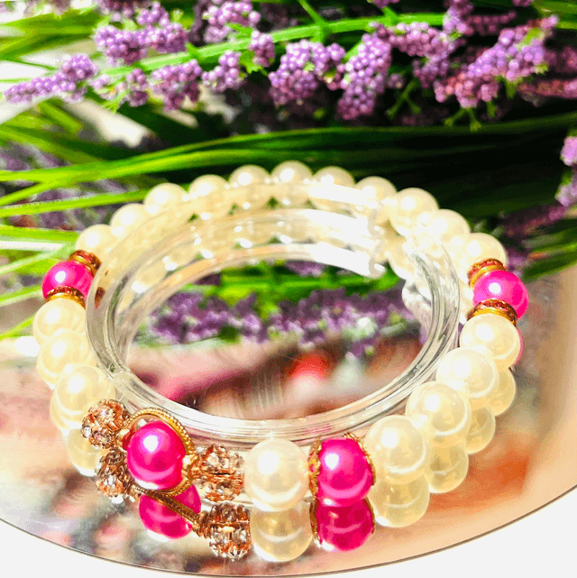 Prinsessenparel” – Kinderarmband met Roze Accenten & Luxe Glans