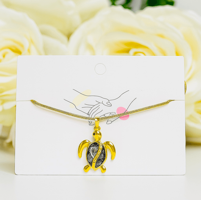 Golden Ocean Shield - Schildpad Ketting met Symbolische Betekenis