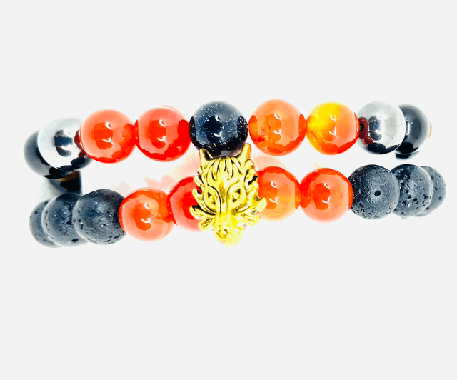 Red Wolf – Herenarmband Set met Kracht & Bescherming