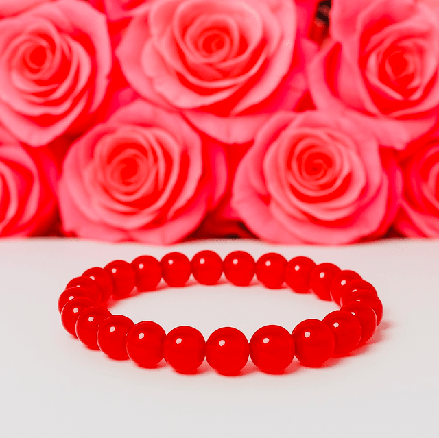 Ruby Grace Armband – Dieprode Kralenarmband | Tijdloos & Handgemaakt