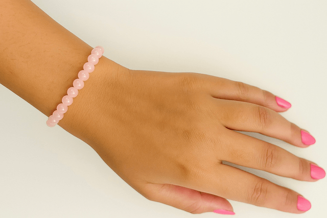 Pure Rose Armband – Rozenkwarts Minimal