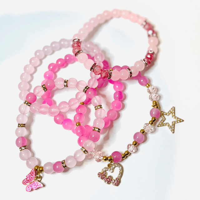 Pink Dreams – Luxe Armbandenset in Roze Tinten