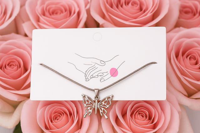 Zilveren Vlinder Ketting – Elegant & Symbolisch | RVS