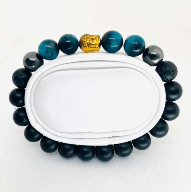 Inner Zen – Mat Onyx &amp; Boeddha Armband