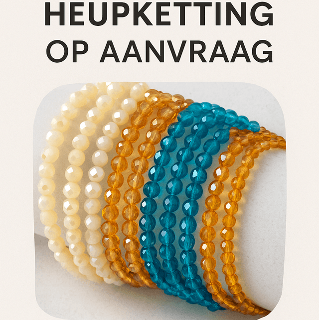 Heupkralen Op Maat – Kristallen Kralen – Handgemaakt – Vanaf 80cm
