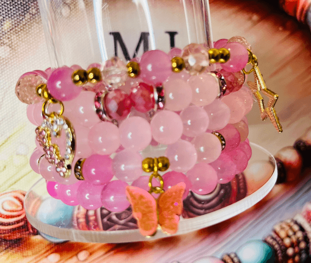 Pink Dreams – Luxe Armbandenset in Roze Tinten