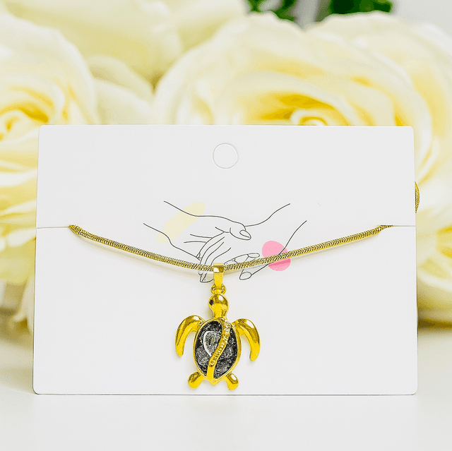 Golden Ocean Shield - Schildpad Ketting met Symbolische Betekenis