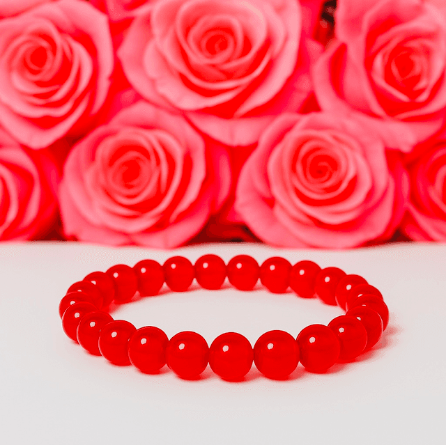 Ruby Grace Armband – Dieprode Kralenarmband | Tijdloos &amp; Handgemaakt